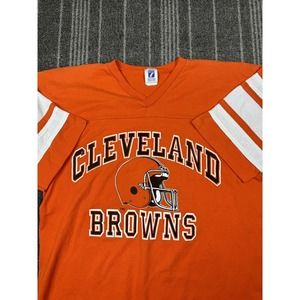 Orange Cleveland Browns Men's Shirt Vintage NFL 80s
